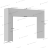 Backlit N-Shaped Angular Archway Display