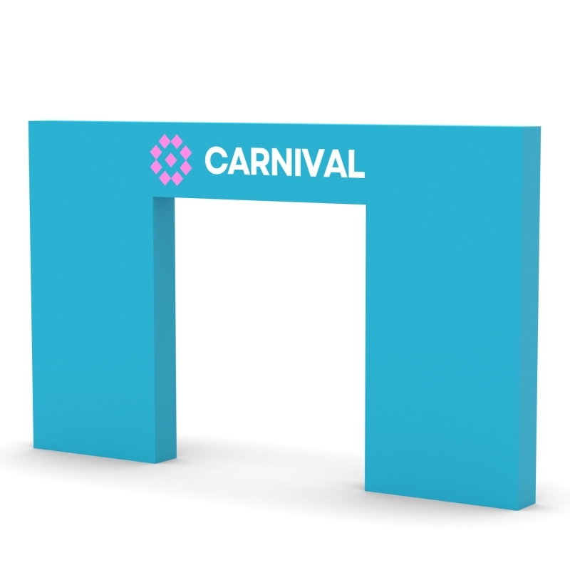 Rentangular Box Banner Display Custom 3D Rectangular Archway Banner Stand for Trade Show Display | AOM ...