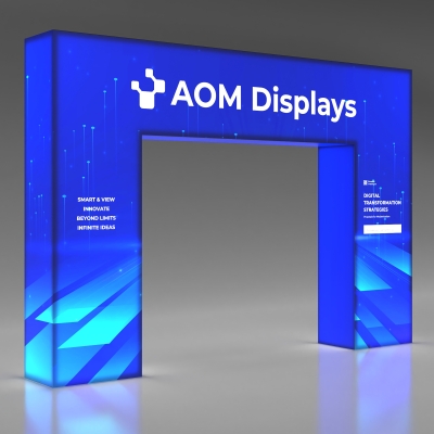 Custom Backlit Lightbox Archway Banner