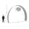 Custom Archway Banner with Hanging Sign
