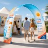 Custom Rainbow Archway Banner Stand