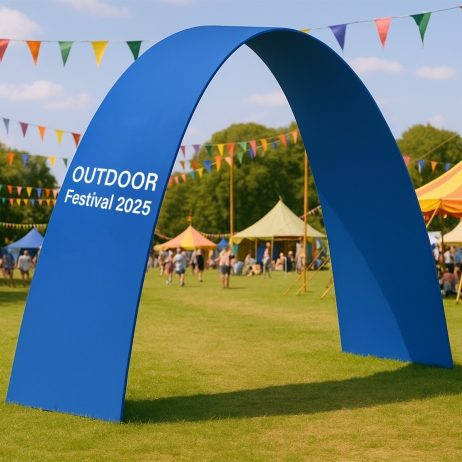 Custom Ribbon Archway Banner Stand