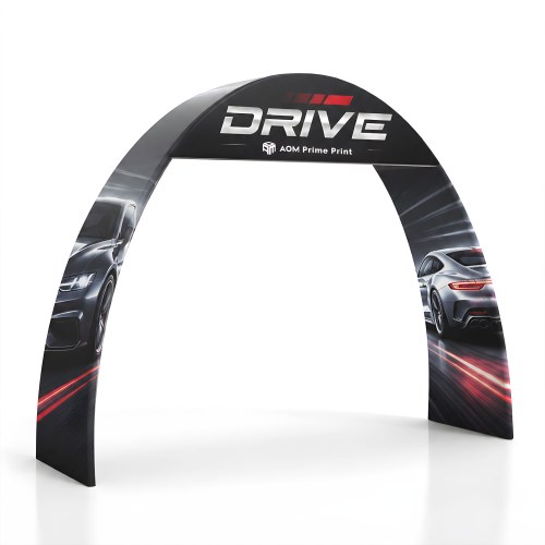 Custom Ribbon Arch Banner with Header