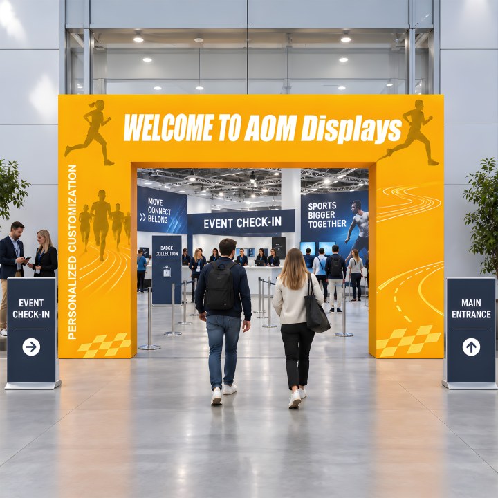 Custom 3D N-Shaped Archway Banner Stand