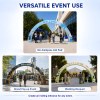 3D Curved Rainbow Archway Banner Stand 